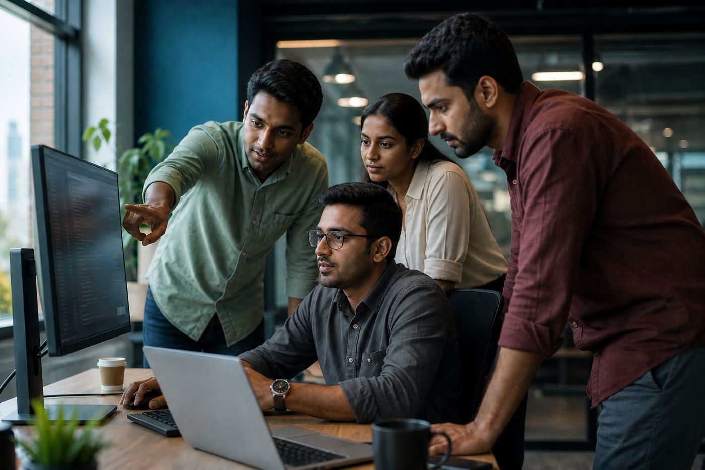 Ramcon team collaborating in a modern office